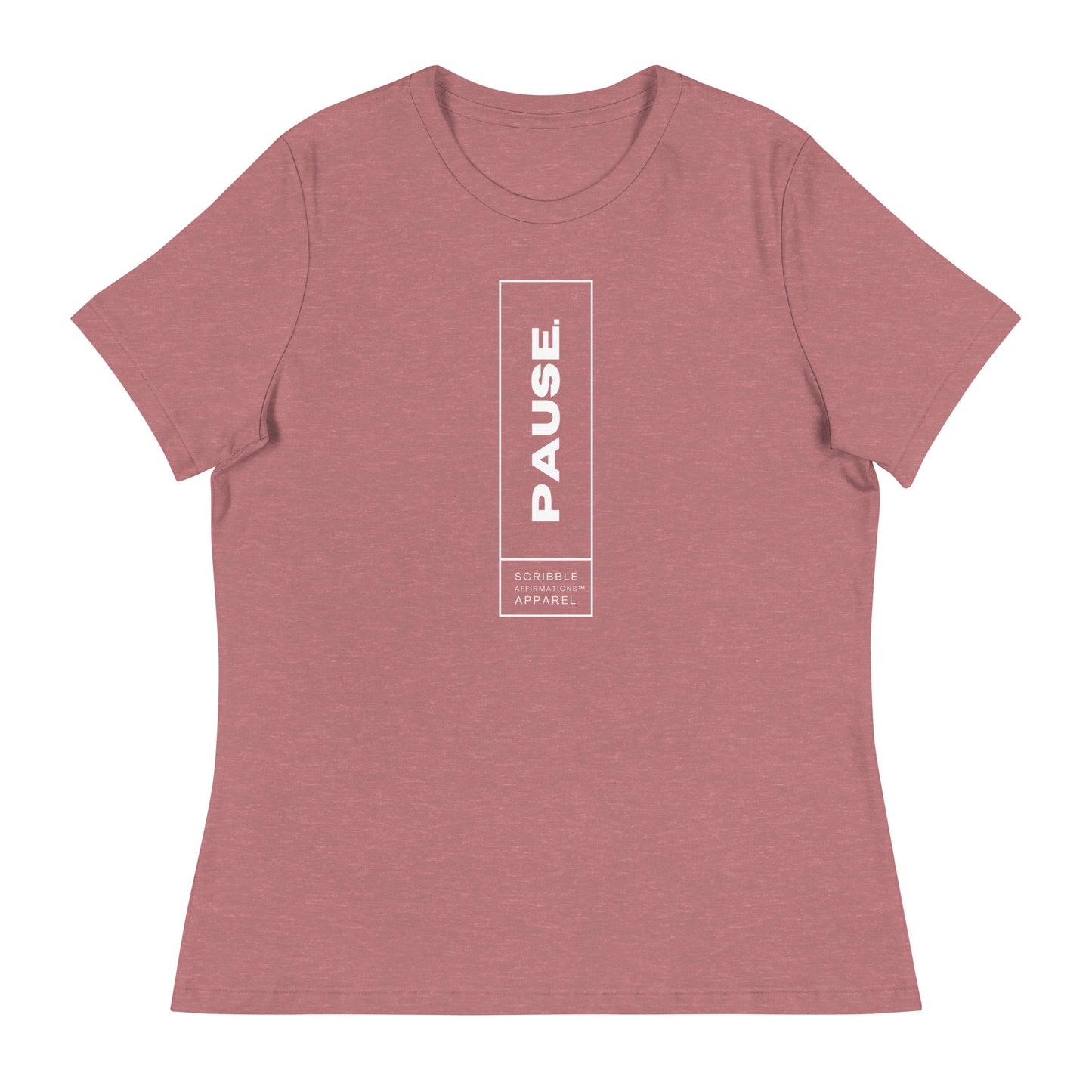 Scribble Affirmations™ Pause Women's Relaxed T-Shirt