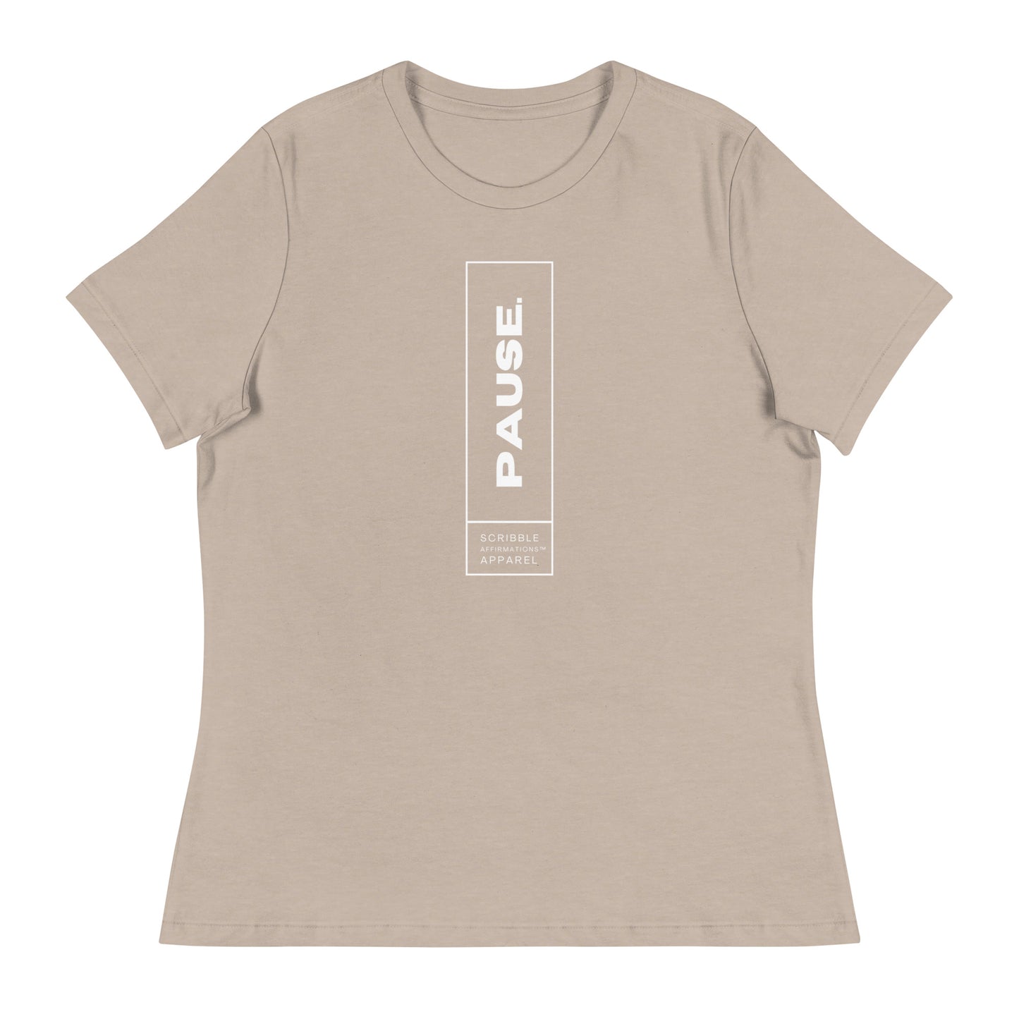 Scribble Affirmations™ Pause Women's Relaxed T-Shirt