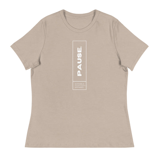 Scribble Affirmations™ Pause Women's Relaxed T-Shirt