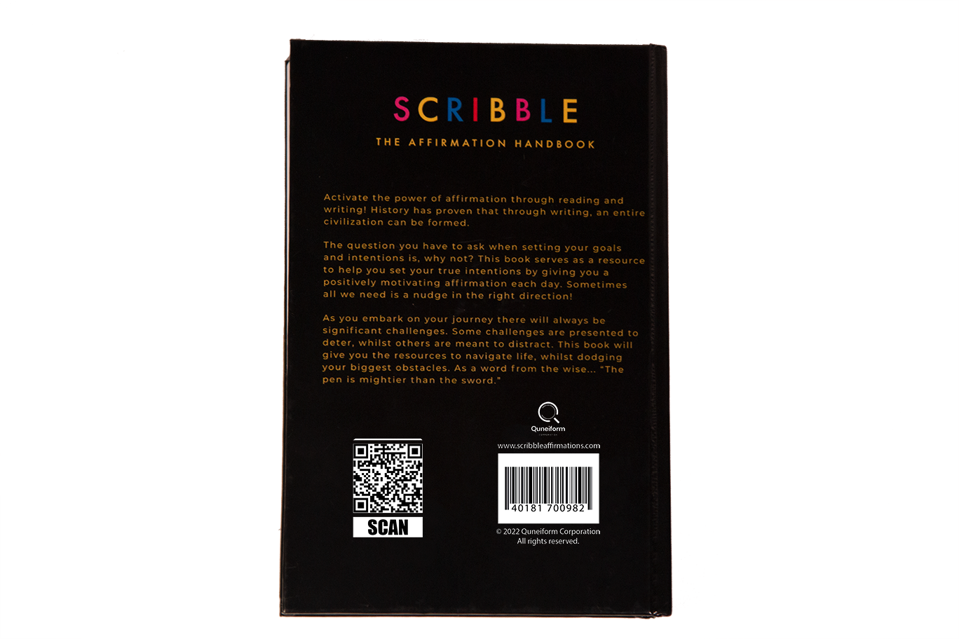 Scribble: The Affirmation Handbook (Gold Mind Supporter)