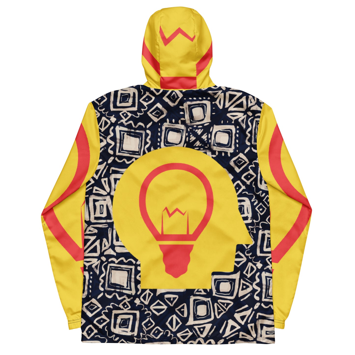 Scribble Affirmations™ Men’s windbreaker